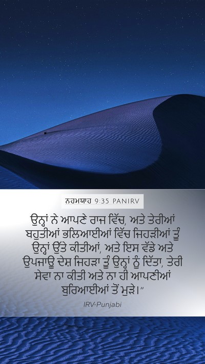 ਨਹਮਯਾਹ 9:35 PANIRV Bible Verse Image