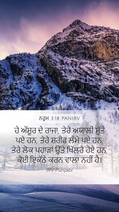 ਨਹੂਮ 3:18 PANIRV Bible Verse Image
