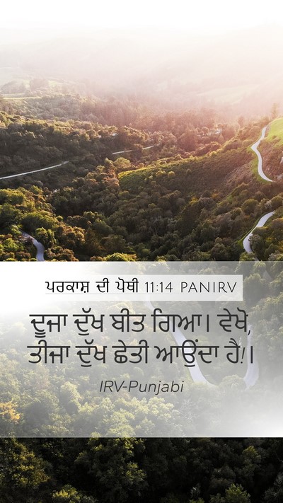 ਪਰਕਾਸ਼ ਦੀ ਪੋਥੀ 11:14 PANIRV Bible Verse Image