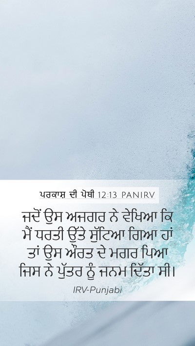 ਪਰਕਾਸ਼ ਦੀ ਪੋਥੀ 12:13 PANIRV Bible Verse Image