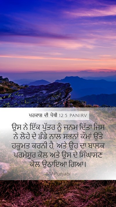 ਪਰਕਾਸ਼ ਦੀ ਪੋਥੀ 12:5 PANIRV Bible Verse Image