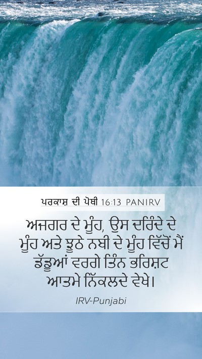ਪਰਕਾਸ਼ ਦੀ ਪੋਥੀ 16:13 PANIRV Bible Verse Image