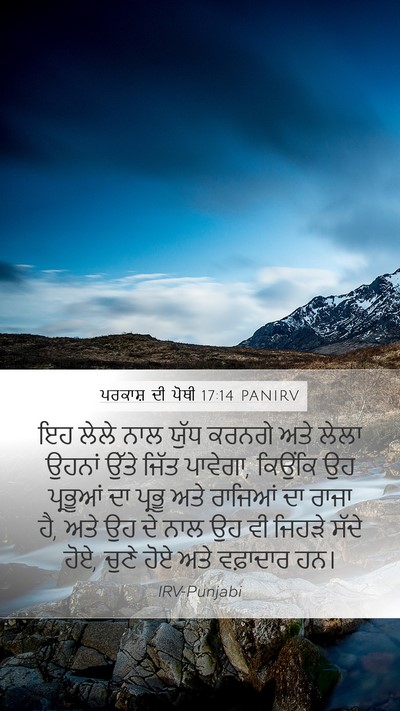 ਪਰਕਾਸ਼ ਦੀ ਪੋਥੀ 17:14 PANIRV Bible Verse Image