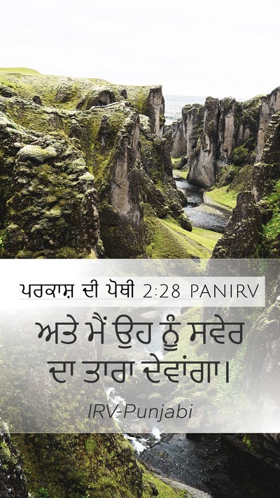 ਪਰਕਾਸ਼ ਦੀ ਪੋਥੀ 2:28 PANIRV Bible Verse Image
