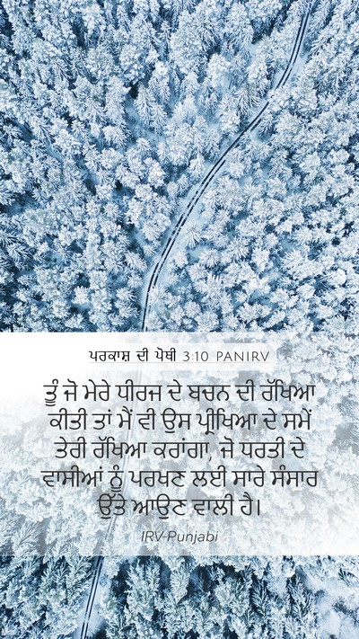 ਪਰਕਾਸ਼ ਦੀ ਪੋਥੀ 3:10 PANIRV Bible Verse Image