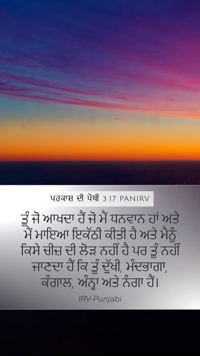 ਪਰਕਾਸ਼ ਦੀ ਪੋਥੀ 3:17 PANIRV Bible Verse Image