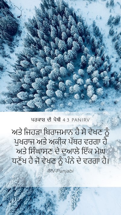 ਪਰਕਾਸ਼ ਦੀ ਪੋਥੀ 4:3 PANIRV Bible Verse Image