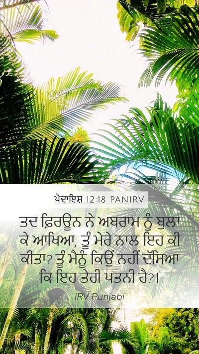 ਪੈਦਾਇਸ਼ 12:18 PANIRV Bible Verse Image