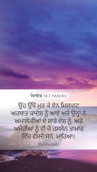 ਪੈਦਾਇਸ਼ 14:7 PANIRV Bible Verse Image