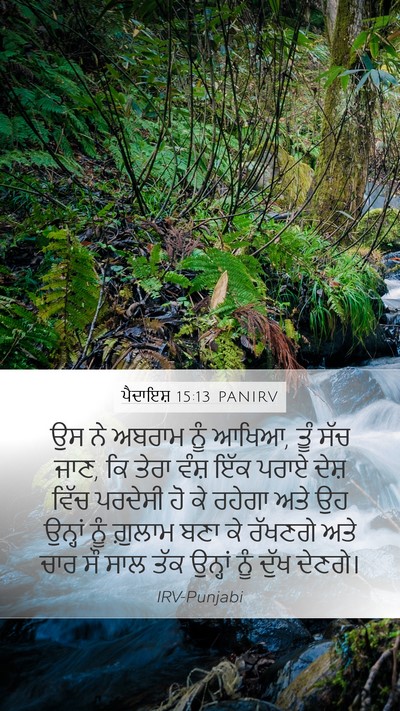 ਪੈਦਾਇਸ਼ 15:13 PANIRV Bible Verse Image