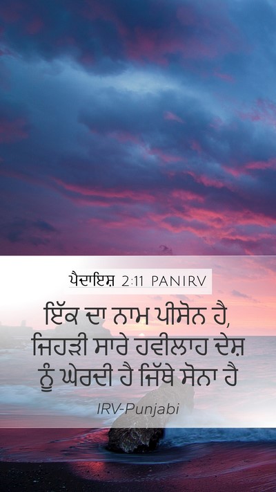 ਪੈਦਾਇਸ਼ 2:11 PANIRV Bible Verse Image