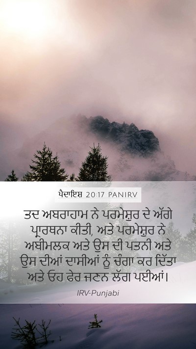 ਪੈਦਾਇਸ਼ 20:17 PANIRV Bible Verse Image
