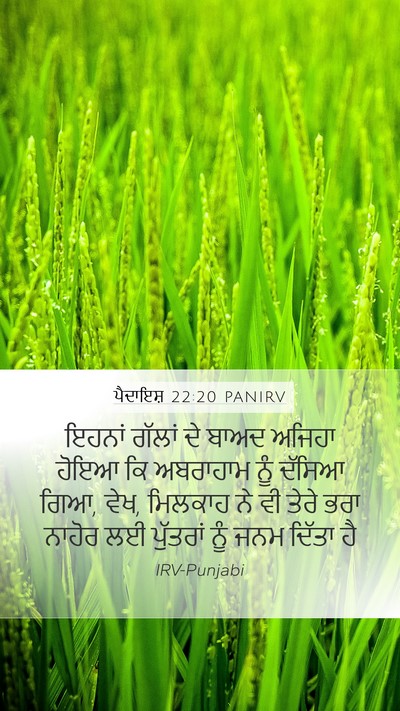 ਪੈਦਾਇਸ਼ 22:20 PANIRV Bible Verse Image