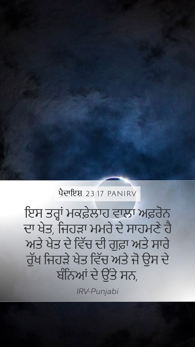 ਪੈਦਾਇਸ਼ 23:17 PANIRV Mobile Phone Wallpaper - ਇਸ ਤਰ੍ਹਾਂ - Mobile Bible Verse Wallpaper
