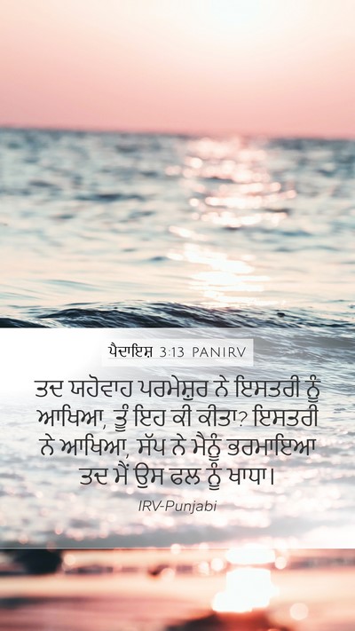 ਪੈਦਾਇਸ਼ 3:13 PANIRV Bible Verse Image