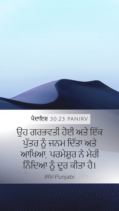 ਪੈਦਾਇਸ਼ 30:23 PANIRV Bible Verse Image