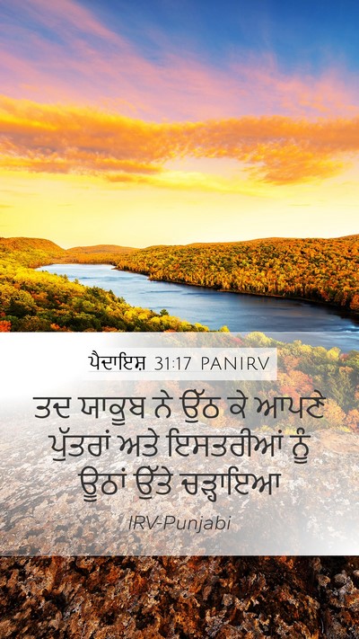 ਪੈਦਾਇਸ਼ 31:17 PANIRV Bible Verse Image