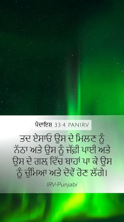 ਪੈਦਾਇਸ਼ 33:4 PANIRV Bible Verse Image