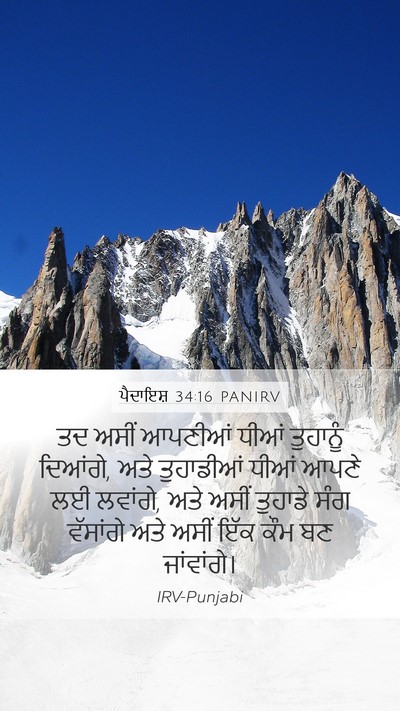 ਪੈਦਾਇਸ਼ 34:16 PANIRV Bible Verse Image
