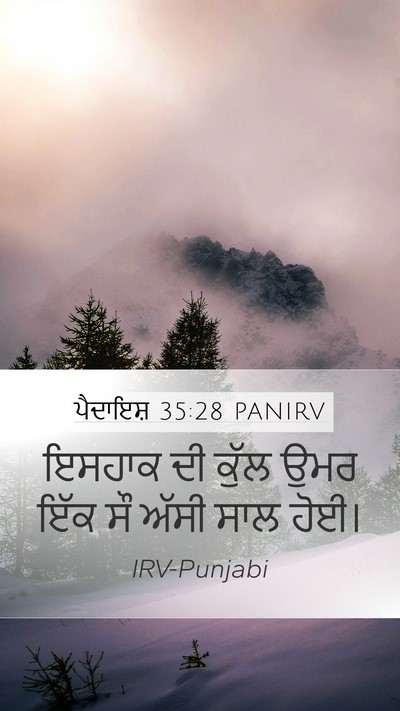 ਪੈਦਾਇਸ਼ 35:28 PANIRV Bible Verse Image