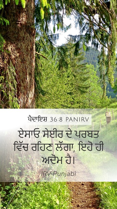ਪੈਦਾਇਸ਼ 36:8 PANIRV Bible Verse Image