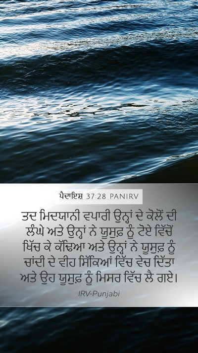 ਪੈਦਾਇਸ਼ 37:28 PANIRV Bible Verse Image