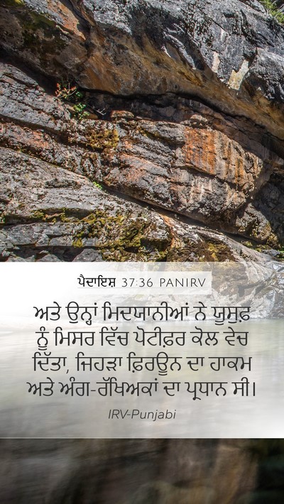 ਪੈਦਾਇਸ਼ 37:36 PANIRV Bible Verse Image