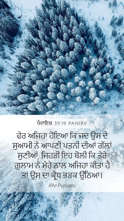 ਪੈਦਾਇਸ਼ 39:19 PANIRV Mobile Phone Wallpaper - ਫੇਰ ਅਜਿਹਾ ਹੋਇਆ ਕਿ - Mobile Bible Verse Wallpaper