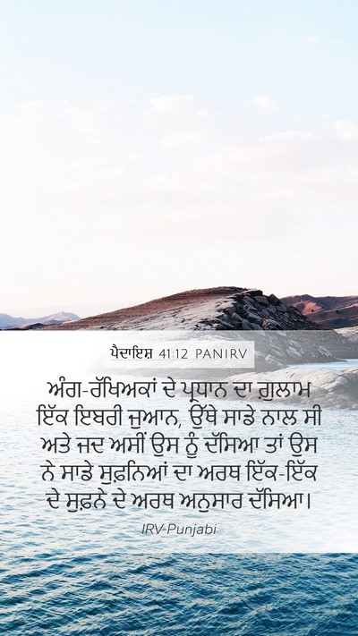 ਪੈਦਾਇਸ਼ 41:12 PANIRV Bible Verse Image