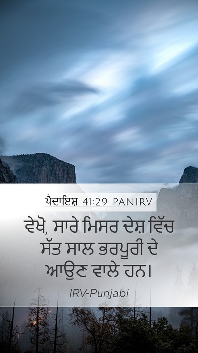 ਪੈਦਾਇਸ਼ 41:29 PANIRV Bible Verse Image