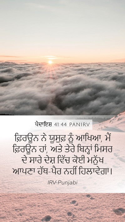 ਪੈਦਾਇਸ਼ 41:44 PANIRV Bible Verse Image