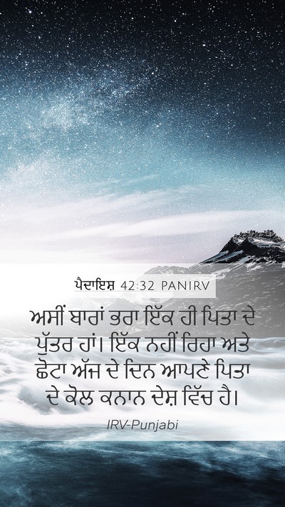 ਪੈਦਾਇਸ਼ 42:32 PANIRV Bible Verse Image