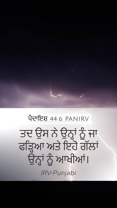 ਪੈਦਾਇਸ਼ 44:6 PANIRV Mobile Phone Wallpaper - ਤਦ ਉਸ ਨੇ ਉਨ੍ਹਾਂ ਨੂੰ - Mobile Bible Verse Wallpaper