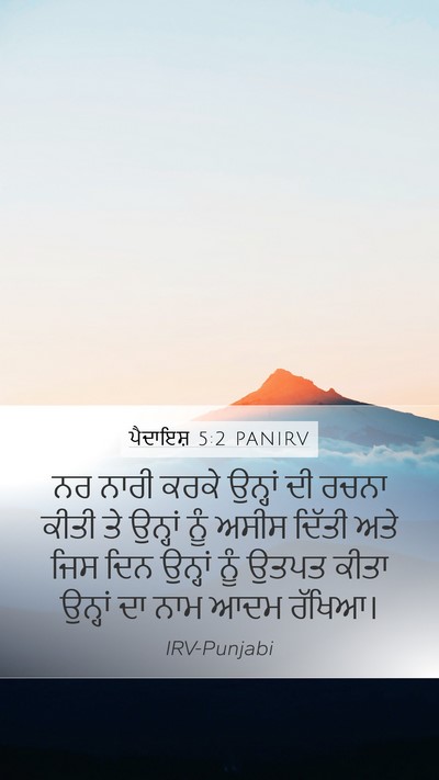 ਪੈਦਾਇਸ਼ 5:2 PANIRV Bible Verse Image