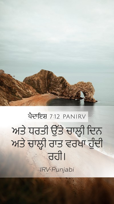ਪੈਦਾਇਸ਼ 7:12 PANIRV Bible Verse Image