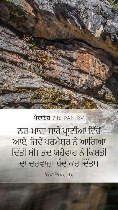 ਪੈਦਾਇਸ਼ 7:16 PANIRV Bible Verse Image