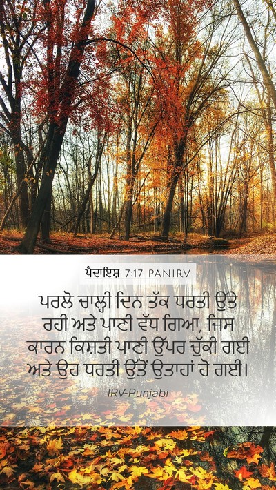 ਪੈਦਾਇਸ਼ 7:17 PANIRV Bible Verse Image