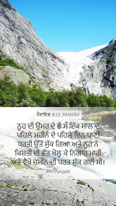 ਪੈਦਾਇਸ਼ 8:13 PANIRV Bible Verse Image