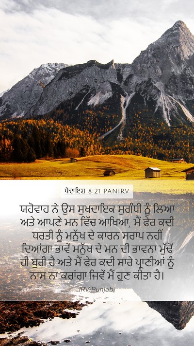ਪੈਦਾਇਸ਼ 8:21 PANIRV Bible Verse Image