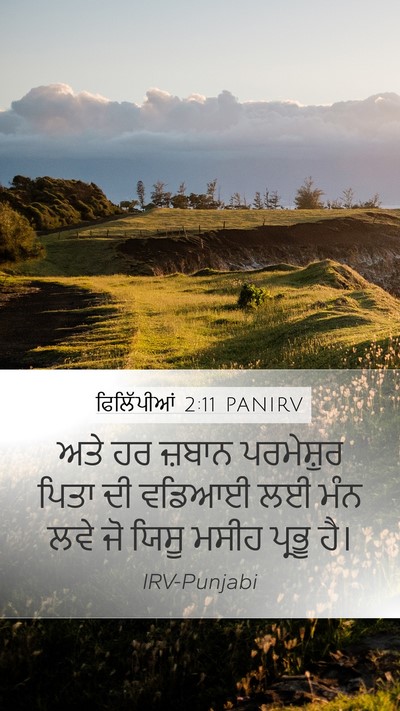 ਫਿਲਿੱਪੀਆਂ 2:11 PANIRV Bible Verse Image