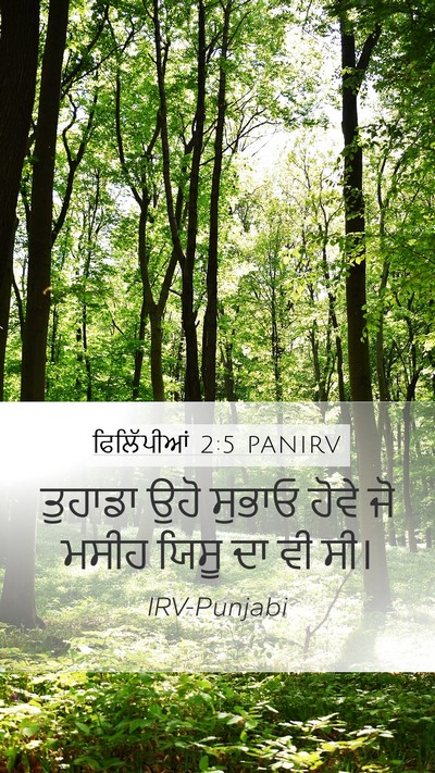 ਫਿਲਿੱਪੀਆਂ 2:5 PANIRV Bible Verse Image