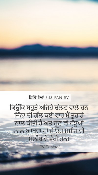 ਫਿਲਿੱਪੀਆਂ 3:18 PANIRV Bible Verse Image