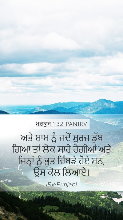 ਮਰਕੁਸ 1:32 PANIRV Bible Verse Image