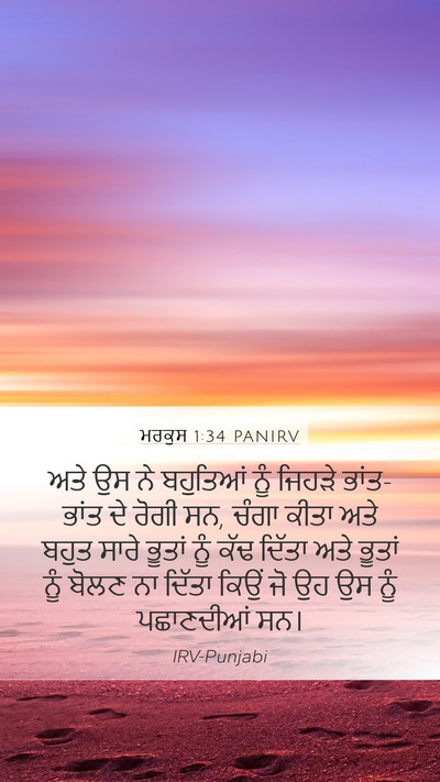 ਮਰਕੁਸ 1:34 PANIRV Bible Verse Image
