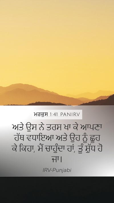 ਮਰਕੁਸ 1:41 PANIRV Bible Verse Image