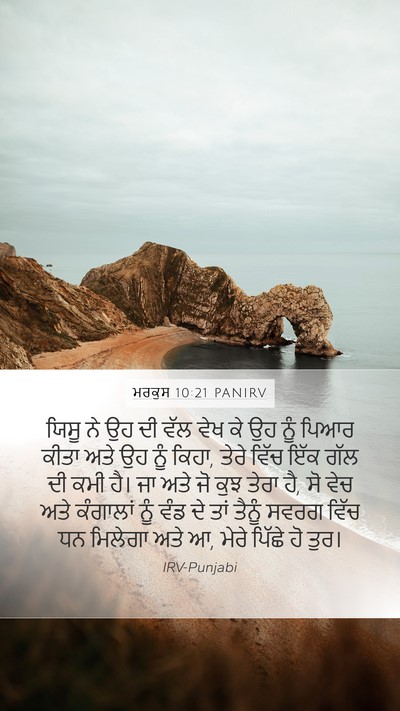 ਮਰਕੁਸ 10:21 PANIRV Bible Verse Image