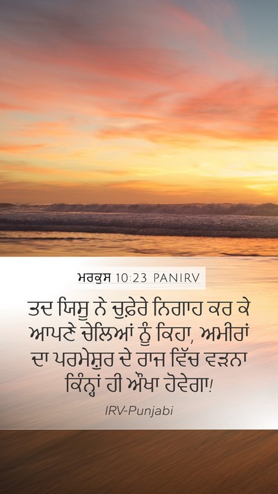 ਮਰਕੁਸ 10:23 PANIRV Bible Verse Image