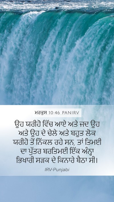 ਮਰਕੁਸ 10:46 PANIRV Bible Verse Image