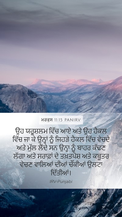 ਮਰਕੁਸ 11:15 PANIRV Bible Verse Image