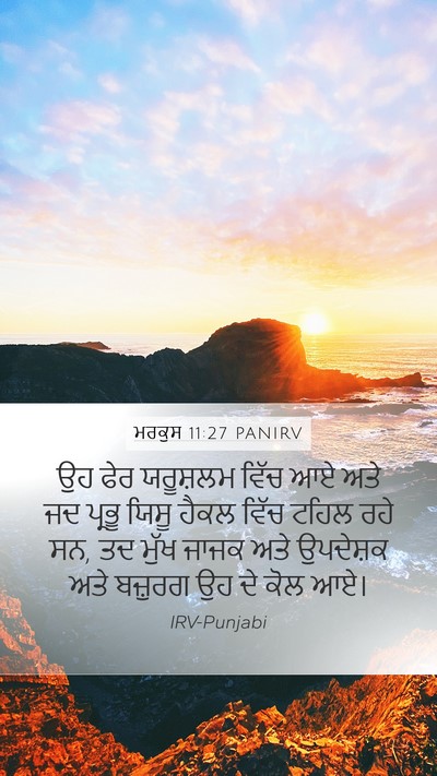ਮਰਕੁਸ 11:27 PANIRV Bible Verse Image
